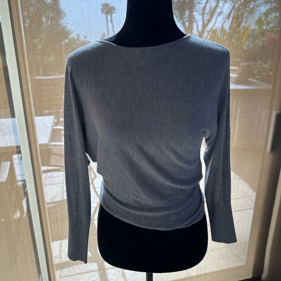 ALICE & OLIVIA BACKLESS SWEATER XSM GREY EUC - Picture 6 of 6